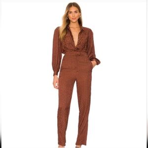 Lovers + Friends Brown Jumpsuit